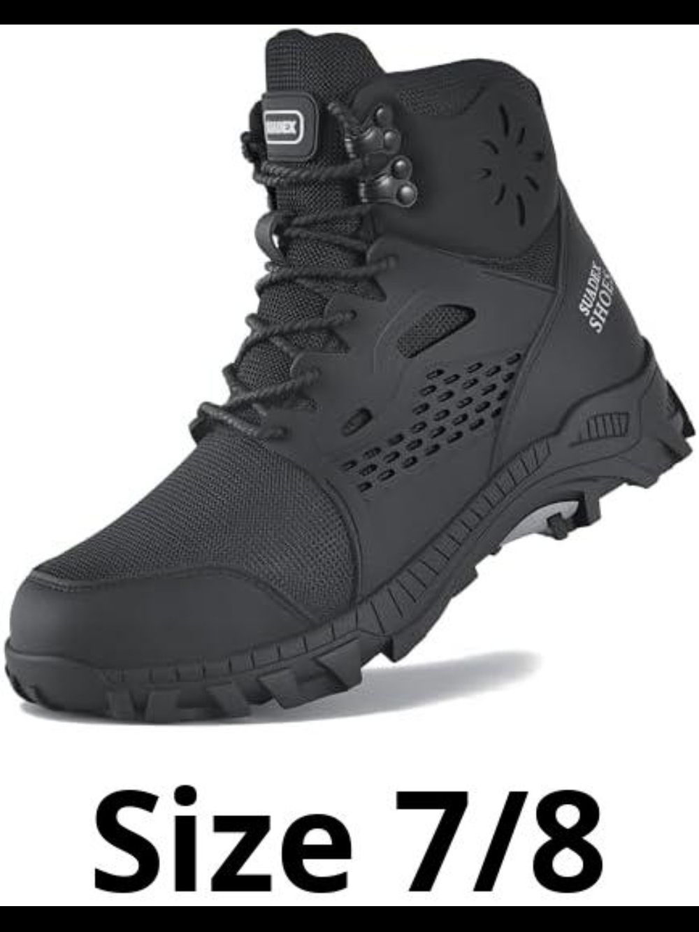 Suadex Steel Toe Safety Work Boots Black Size 38